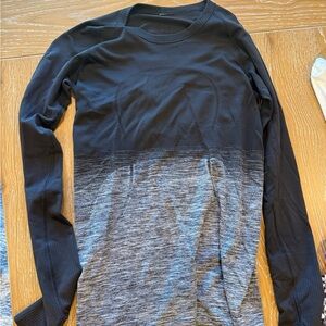 Black and Grey Lululemon Long Sleeve